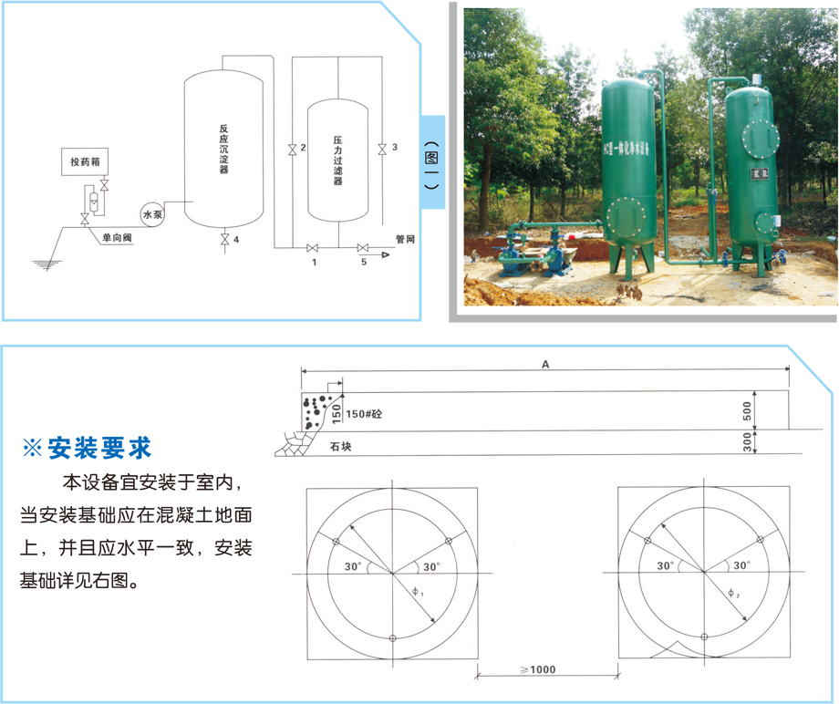 组合式一体化净水设备安装要求